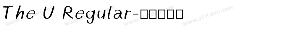 The U Regular字体转换